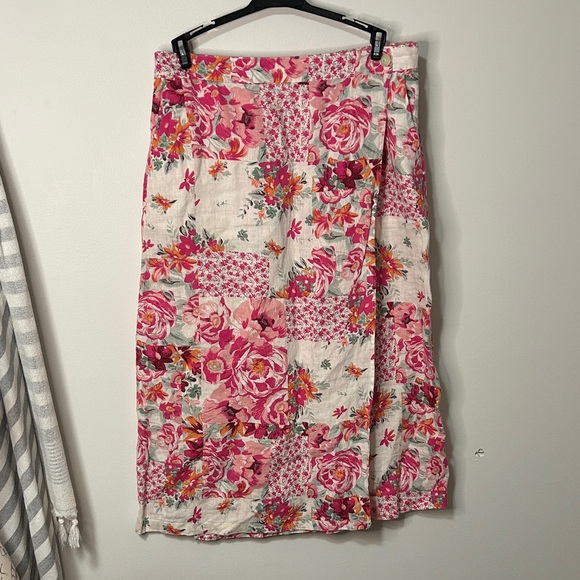 Haute Hippie Dresses & Skirts - Haute Hippie Pink Floral A-Line Skirt‎
